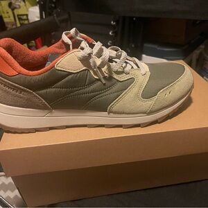 Merrell Olive and Beige Sneakers